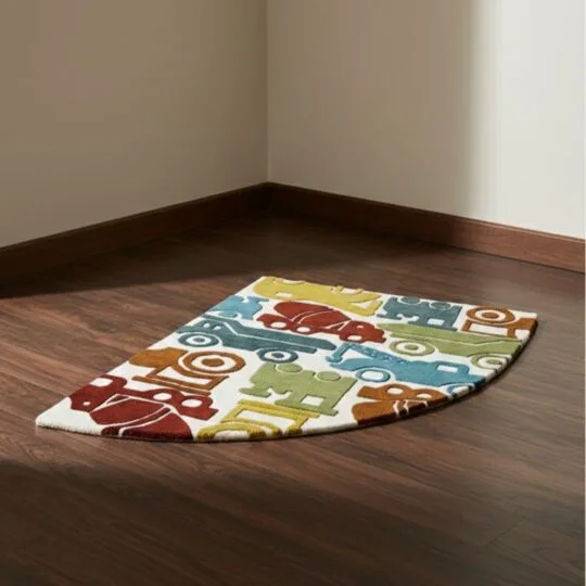 Hand tufted wool rug by Ayyub Rug Creation modern abstract design