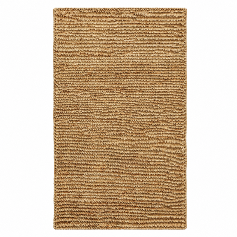 Horizon handwoven sandy tan jute rug