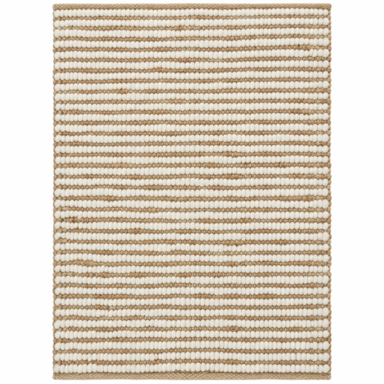Sandweave handwoven beige and ivory jute rug