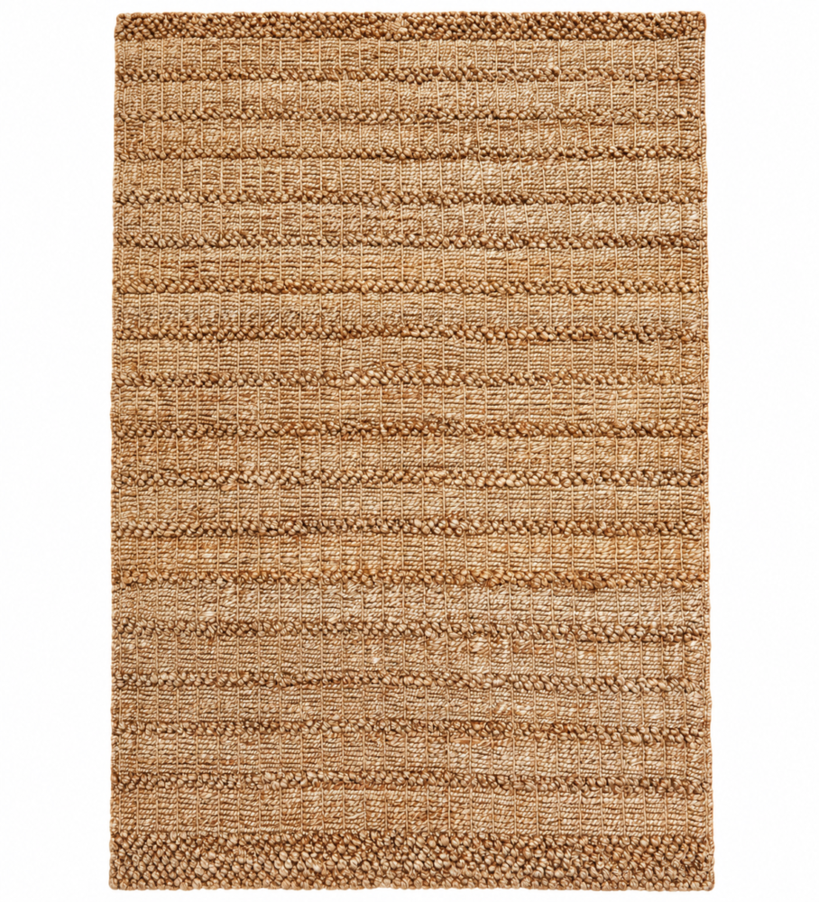 Weavewood handwoven natural beige jute rug