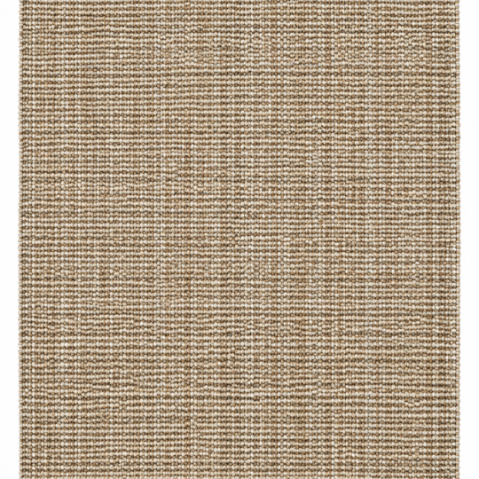 Whisper handwoven natural beige jute rug with fringe