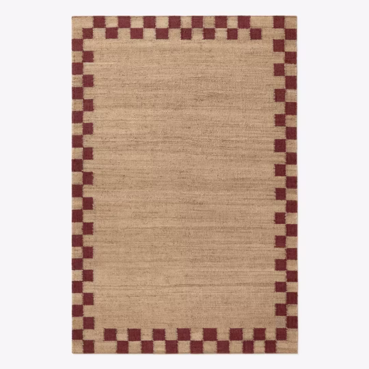 Checkra Handwoven Jute Rug – Handmade Natural Area Rug