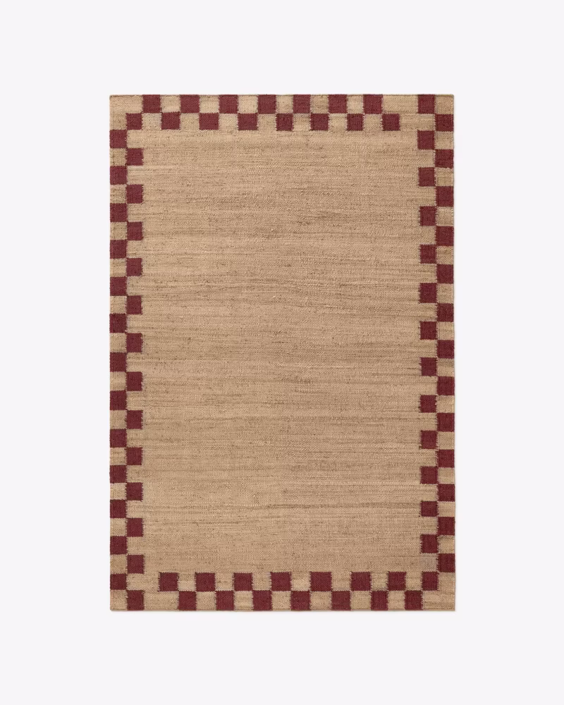 Checkra Handwoven Jute Rug – Handmade Natural Area Rug